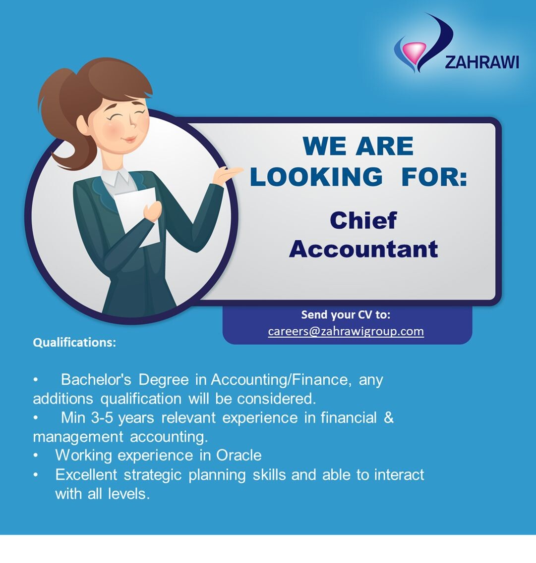 Chief Accountant Dubai UAE | Gulf Career Hunt