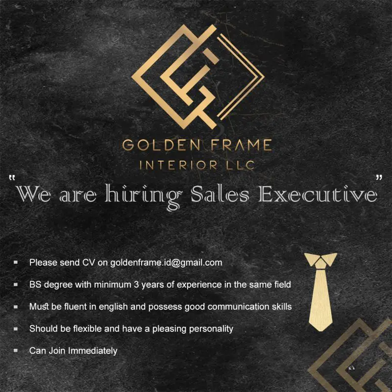 Sales Executive Dubai UAE | Gulf Career Hunt