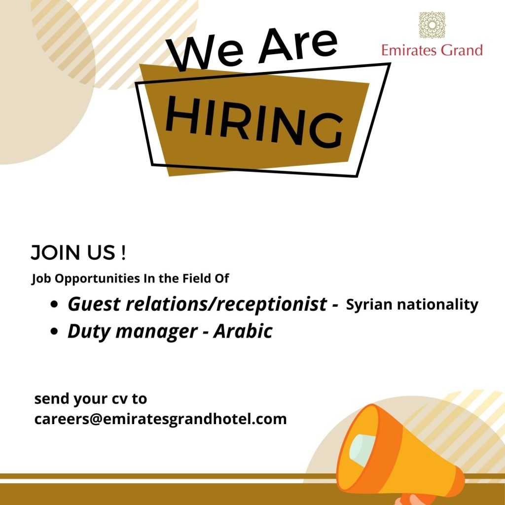 Guest Relations/Receptionist and Duty manager 